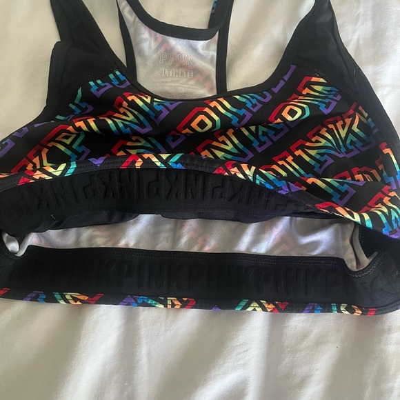 VS Pink Vrand Rainbow Sports Bra - Picture 3 of 4